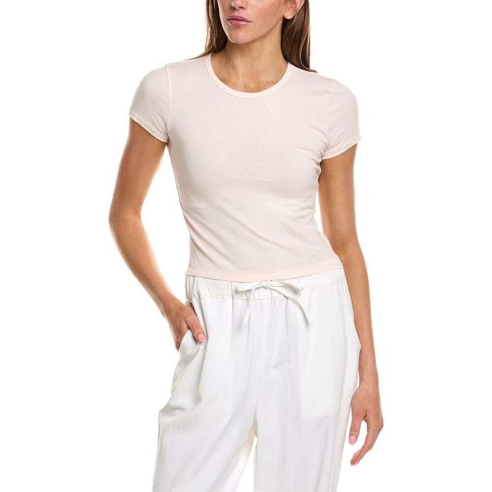 James Perse Womens Cropped Sport T-Shirt